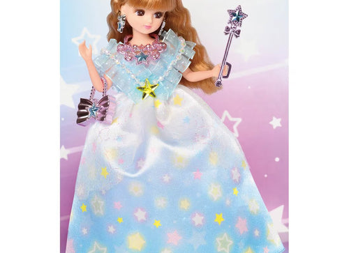 Load image into Gallery viewer, Takara Tomy Licca Chan Doll Set LD-03 Shiny Star Princess w/ Dress Set
