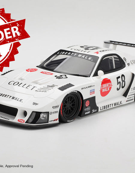 (Pre-order) Top Speed 1/18 MAZDA RX-7 LB-Hinomaru Diecast Model Car TS0638
