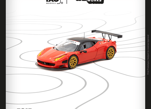 Load image into Gallery viewer, Tarmac Works 1/64 Ferrari 458 Italia GT3 Red Diecast Model Car
