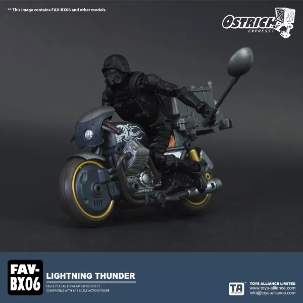 TOYS ALLIANCE OSTRICH EXPRESS FAV-BX06 1:18 Lightning Thunder Vehicle Model