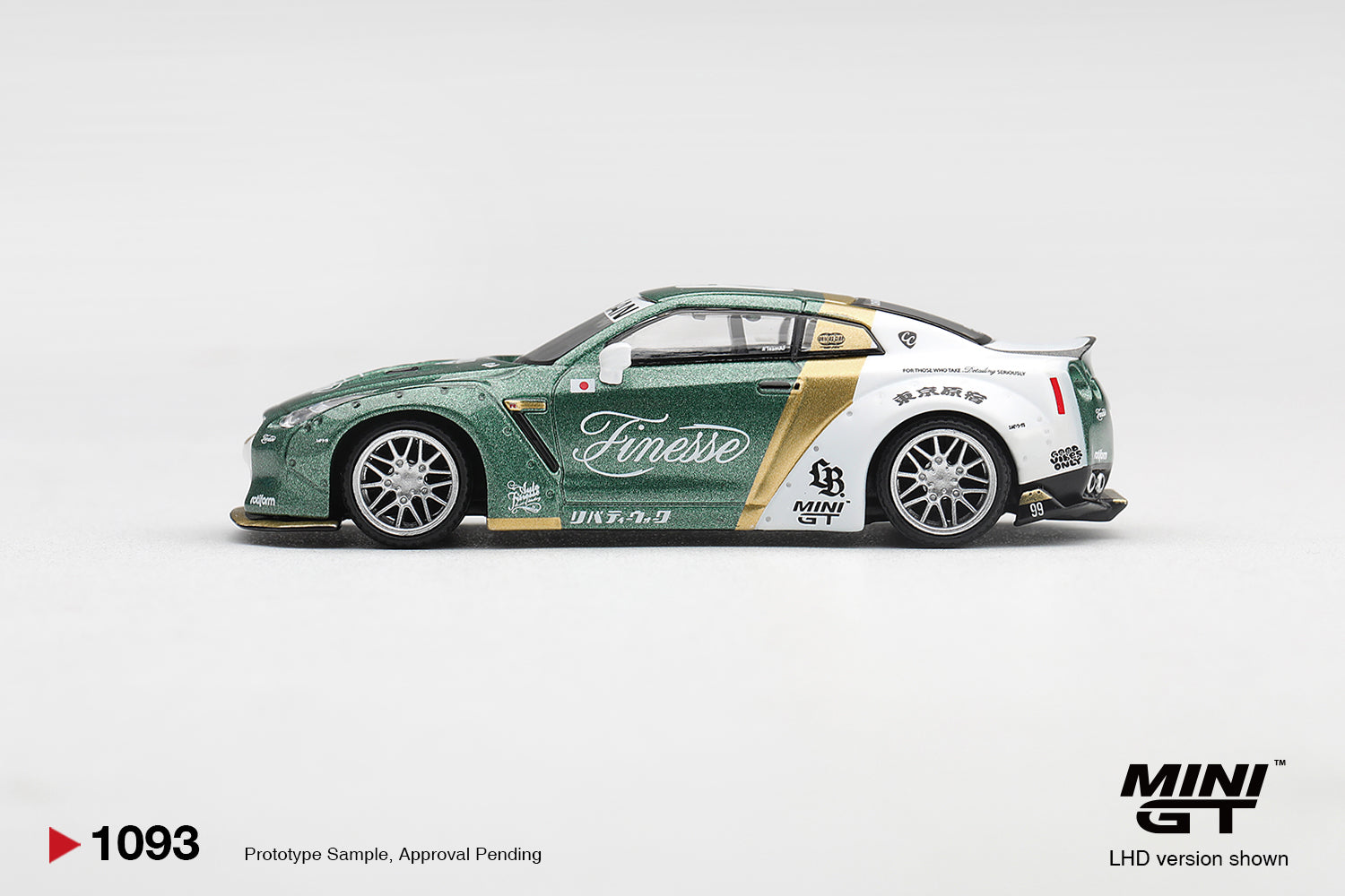 (Pre-order) Mini GT #1093 LB Nissan GT-R (R35) Type 1 Ducktail Auto Finesse LHD