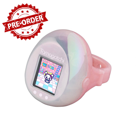(Pre-order) Bandai - Tamagotchi Ring Pink & Pearl White Digital Pet Toy 