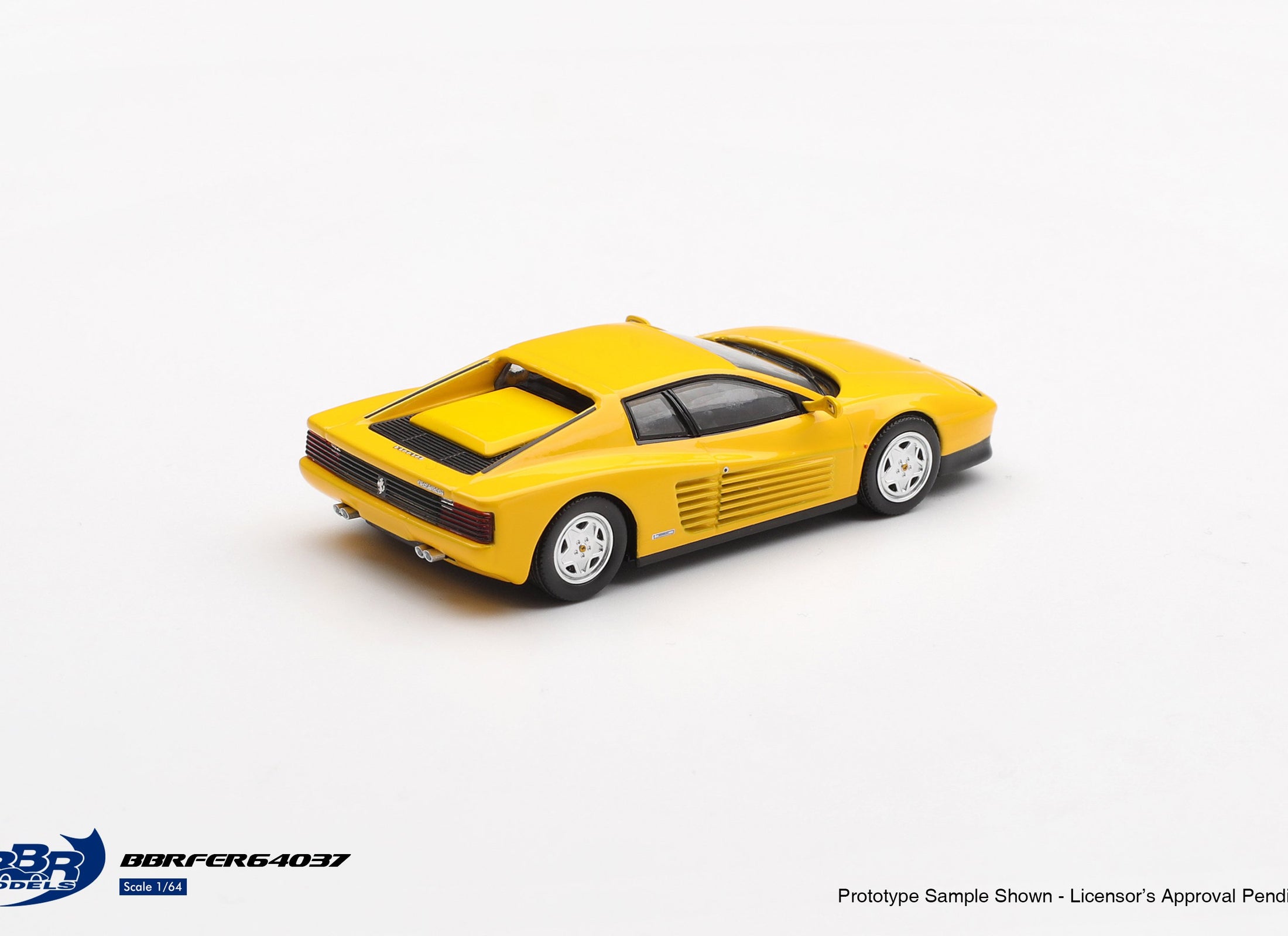 (Pre-order) BBR 1/64 1989 Ferrari Testarossa Giallo Modena Diecast Model Car