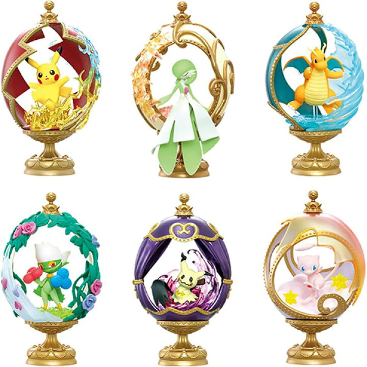 Re-Ment Pokemon Ovaltique Action Figure Collection (Full set of 6)