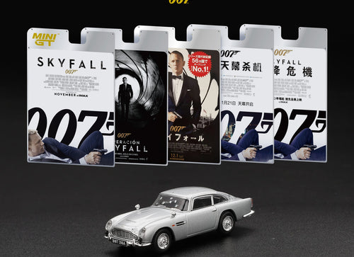 Load image into Gallery viewer, (Pre-order) Mini GT #913 1/64 007 Aston Martin DB5 Skyfall w/ Eng mini Poster
