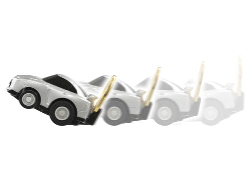 Load image into Gallery viewer, Takara Tomy Tomica ChoroQ Pull Back Diecast Model Car: e-01 Nissan GT-R (R35)
