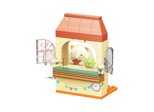 Load image into Gallery viewer, Qman Keeppley Sumikko Gurashi Neko' s window Building Block Set
