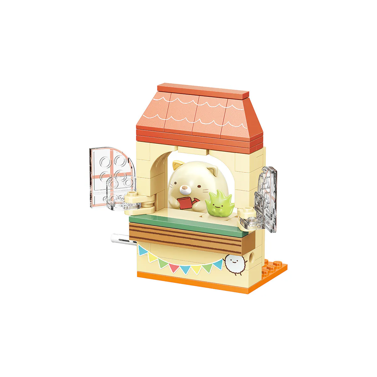 Qman Keeppley Sumikko Gurashi Neko' s window Building Block Set
