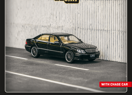 Load image into Gallery viewer, Tarmac Works 1/64 Mercedes-Benz S-Class Wald Black Diecast Model Car
