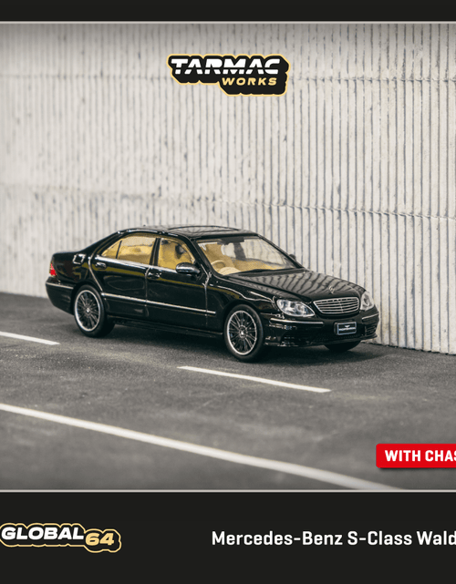 Load image into Gallery viewer, Tarmac Works 1/64 Mercedes-Benz S-Class Wald Black Diecast Model Car
