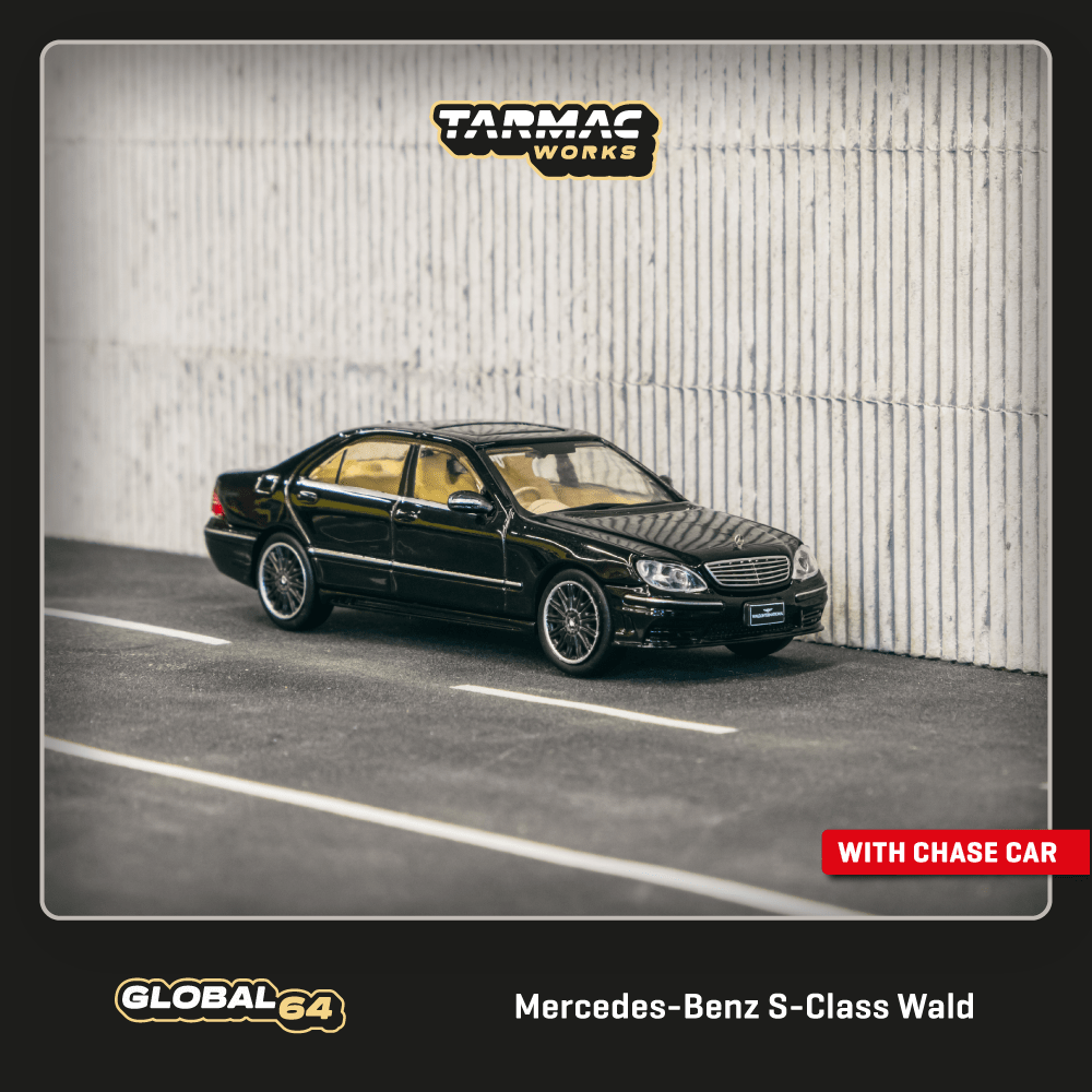 Tarmac Works 1/64 Mercedes-Benz S-Class Wald Black Diecast Model Car