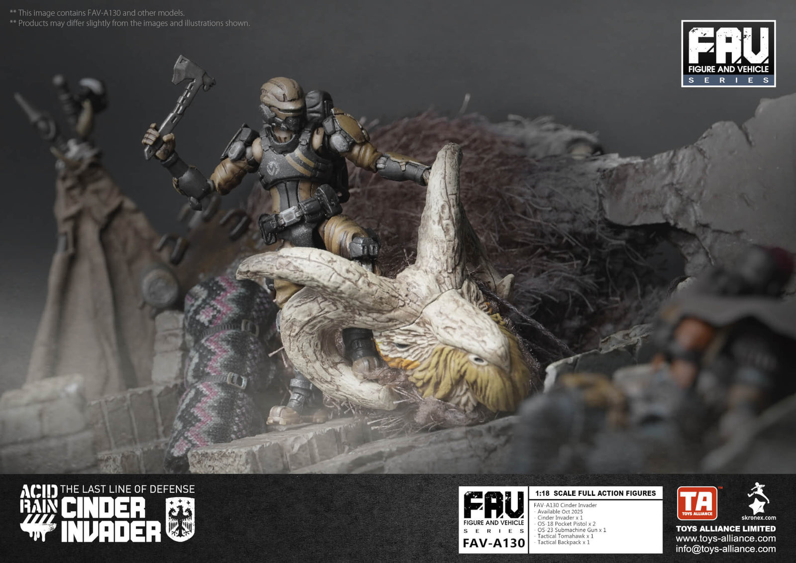 Acid Rain x Toy Alliance FAV-A130 Cinder Invader Cinder Invader 1/18 Figure