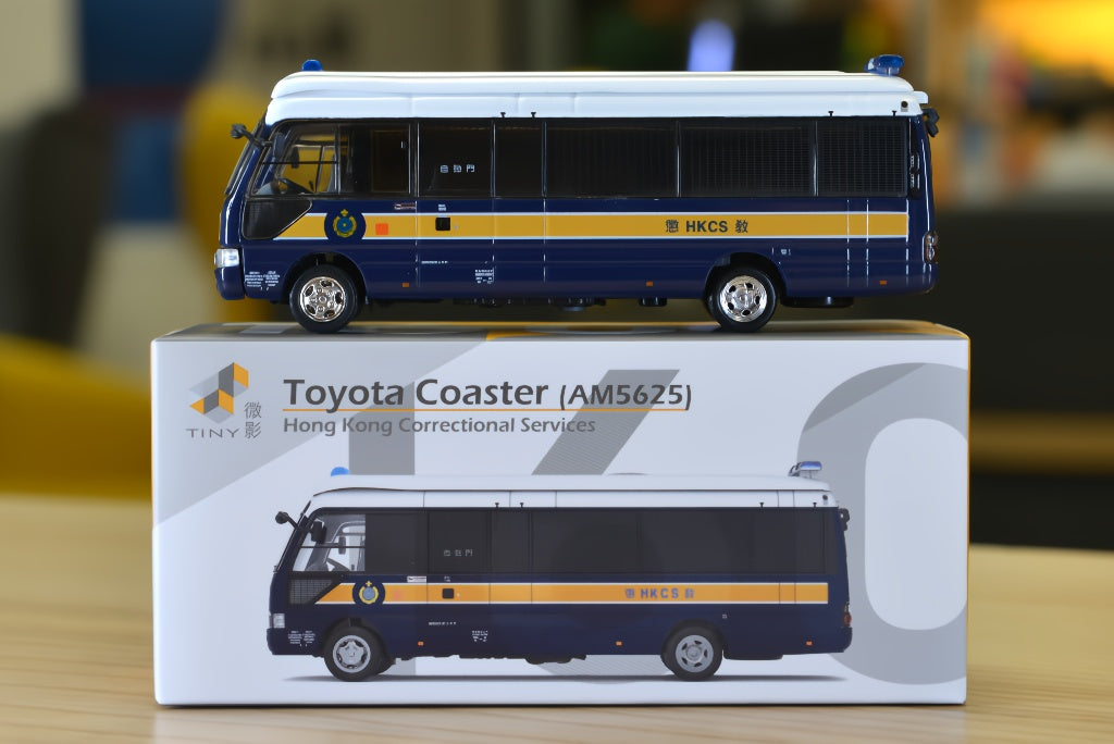 Tiny City 1/76 Toyota Coaster B59 HKCS RRT (AM5625) Diecast Model Car