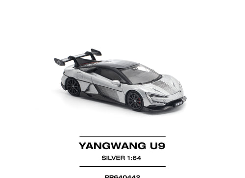 Load image into Gallery viewer, (Pre-order) POPRACE 1/64 YANGWANG U9 - SILVER Diecast Model Car
