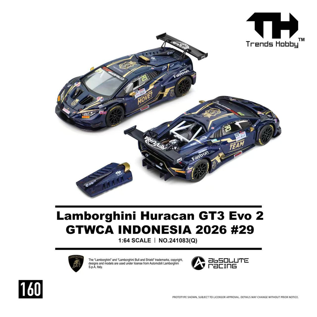 (Pre-order) Trends Hobby 1/64 - #241083(Q) Lamborghini Huracan GT3 EVO2 - GTWCA