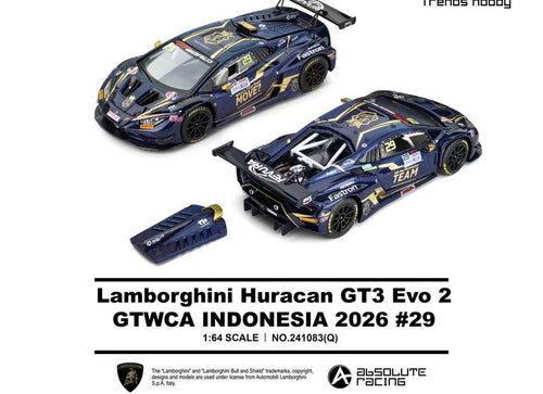 Load image into Gallery viewer, (Pre-order) Trends Hobby 1/64 - #241083(Q) Lamborghini Huracan GT3 EVO2 - GTWCA
