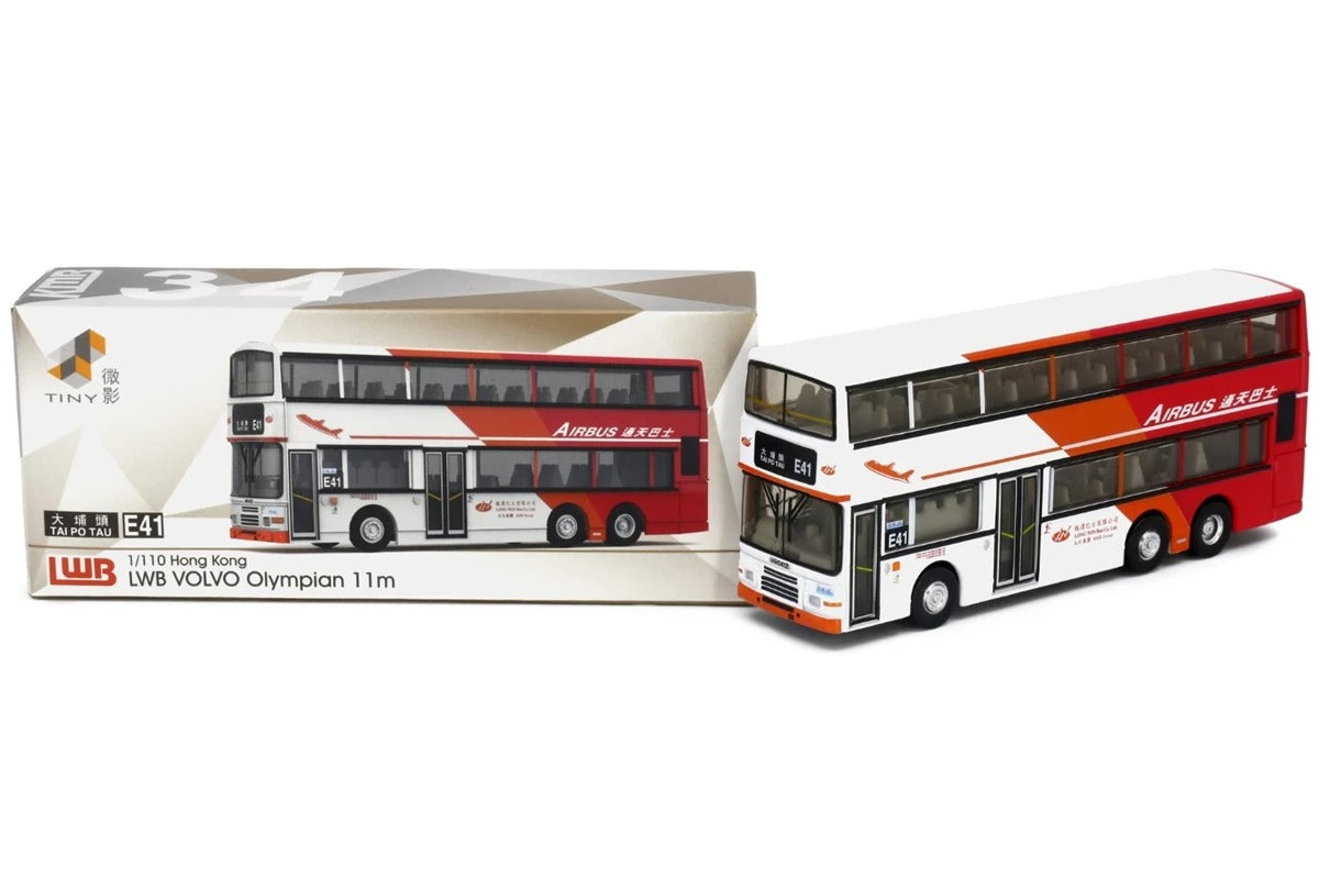 Tiny City Die-cast Model Car - KMB VOLVO Olympian 11m (E41) Bus model