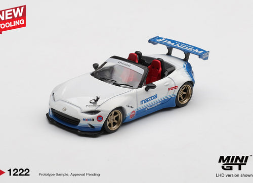 Load image into Gallery viewer, (Pre-order) MINI GT #1222 Mazda Miata MX-5 (ND) Pandem IMSA RHD Diecast Car
