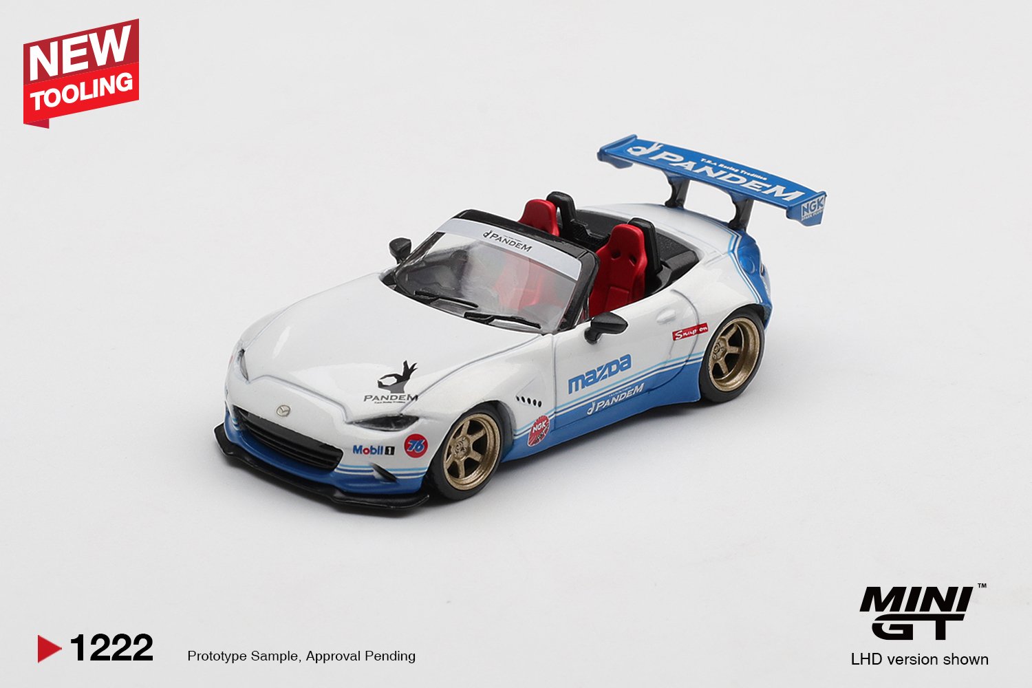 (Pre-order) MINI GT #1222 Mazda Miata MX-5 (ND) Pandem IMSA LHD Diecast Car