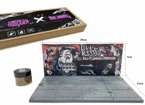 Load image into Gallery viewer, American Diorama 1:64 Street Art Diorama: LA Lowrider #AD-2423
