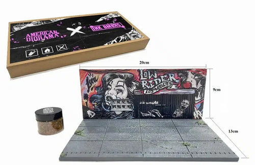 Load image into Gallery viewer, American Diorama 1:64 Street Art Diorama: LA Lowrider #AD-2423
