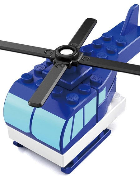 Takara Tomy Tomica Plarail Blocks Helicopter set