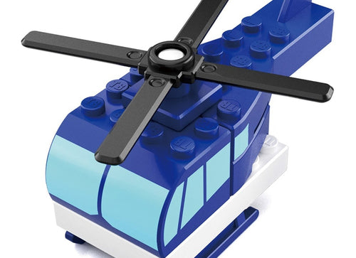 Load image into Gallery viewer, Takara Tomy Tomica Plarail Blocks Helicopter set

