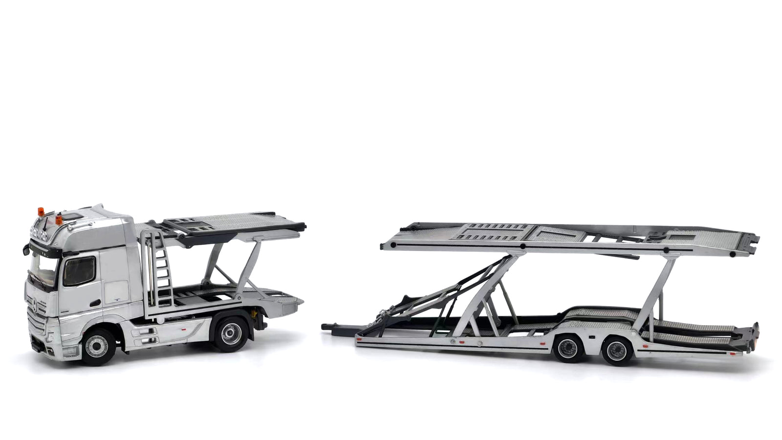 (In Stock) Tiny City - Mercedes-Benz Actros MP5 Transporter (Silver) Model car