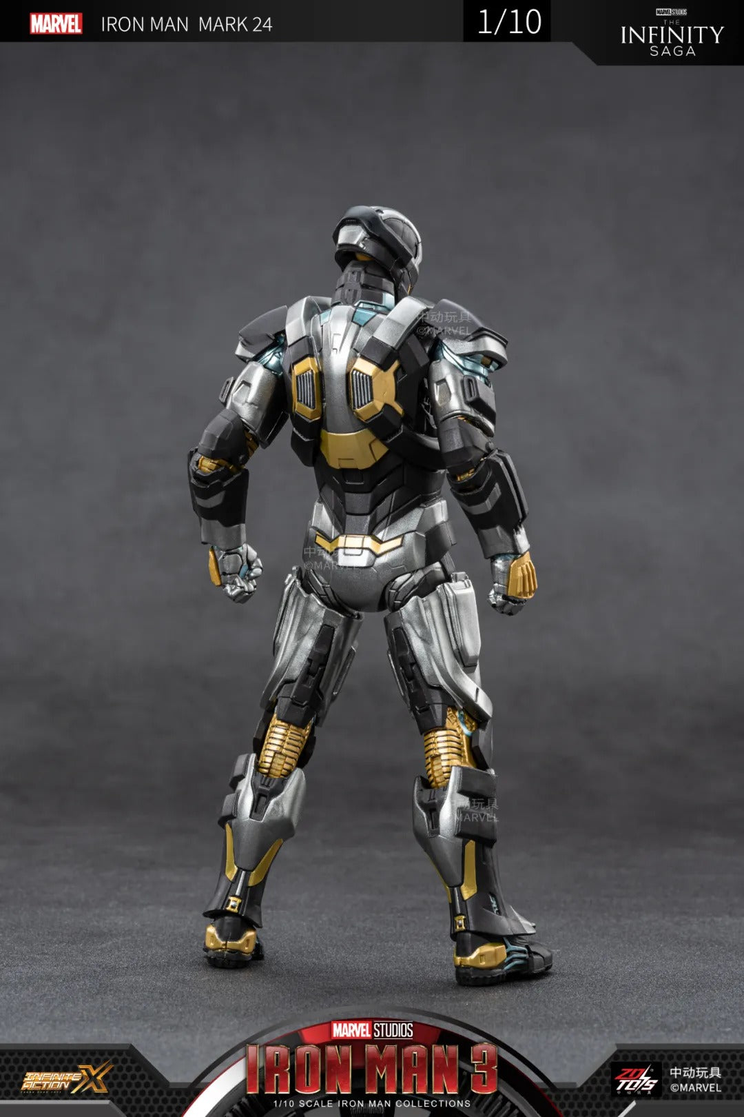 ZD Toys Marvel Avengers 1/10 Iron Man MK24 Action Figure