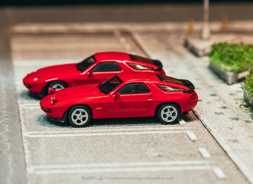 Load image into Gallery viewer, (Pre-order) Tarmac Works Porsche 928 S Red 1/64 Diecast Model Car
