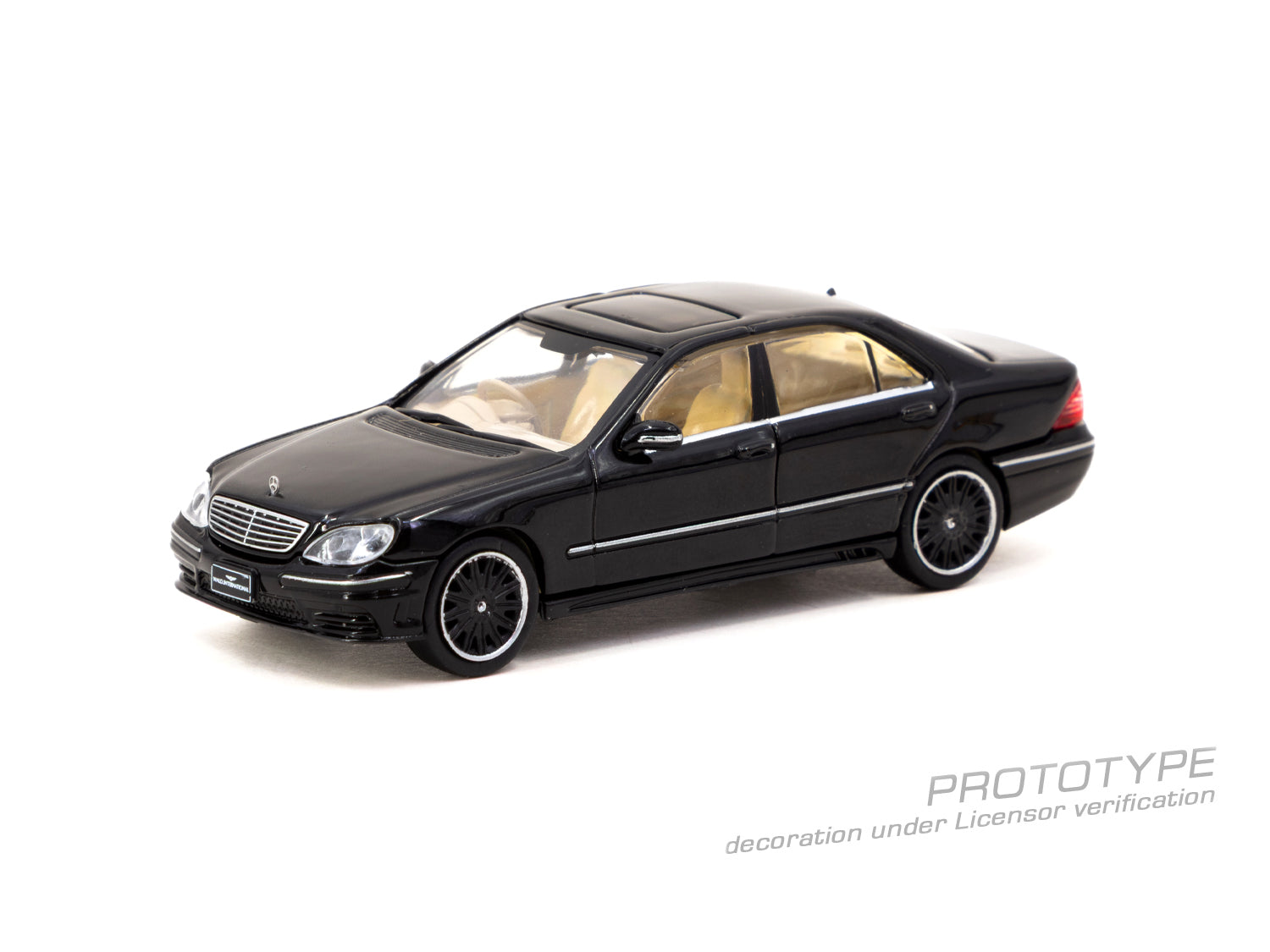 Tarmac Works 1/64 Mercedes-Benz S-Class Wald Black Diecast Model Car