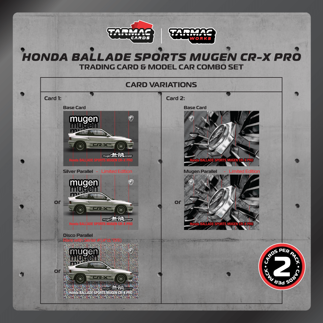 Tarmac Works 1/64 HONDA Ballade Sports MUGEN CR-X PRO Silver Model