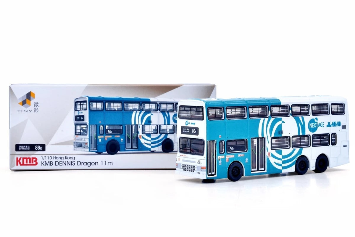 Tiny City Die-cast Model Car 1:110 KMB DENNIS Dragon 11m Yaohan (86K) Model Bus