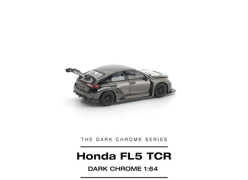 Load image into Gallery viewer, (Pre-order) POP RACE 1/64 HONDA CIVIC FL5 TCR DARK CHROME Diecast Model Car
