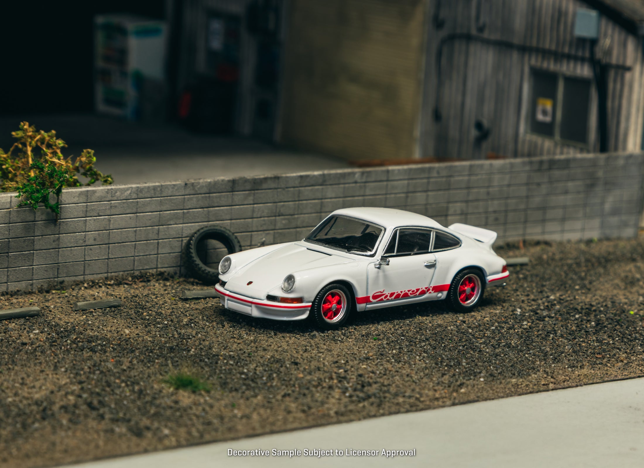 Tarmac Works 1/64 Porsche 911 Carrera RS 2.7 Lightweight White/Red
