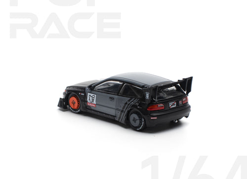 Load image into Gallery viewer, POPRACE 1/64 PANDEM CIVIC EG6 "KANJOZOKU" Diecast Model Car
