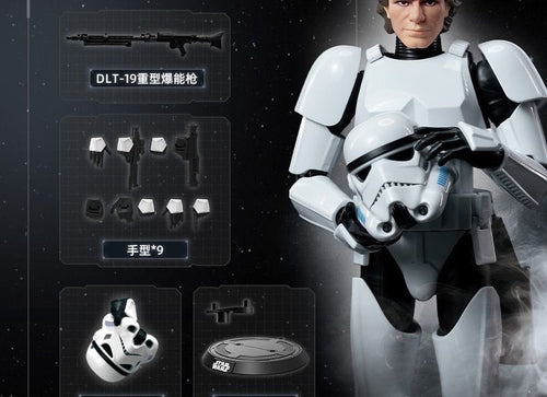 Load image into Gallery viewer, Blokees Star Wars Han Solo in Stormtrooper Disguise Version Model Kit Figure
