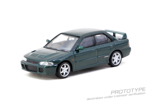 Load image into Gallery viewer, (Pre-order) Tarmac Works 1/64 Mitsubishi Lancer GSR Evolution Green Metallic

