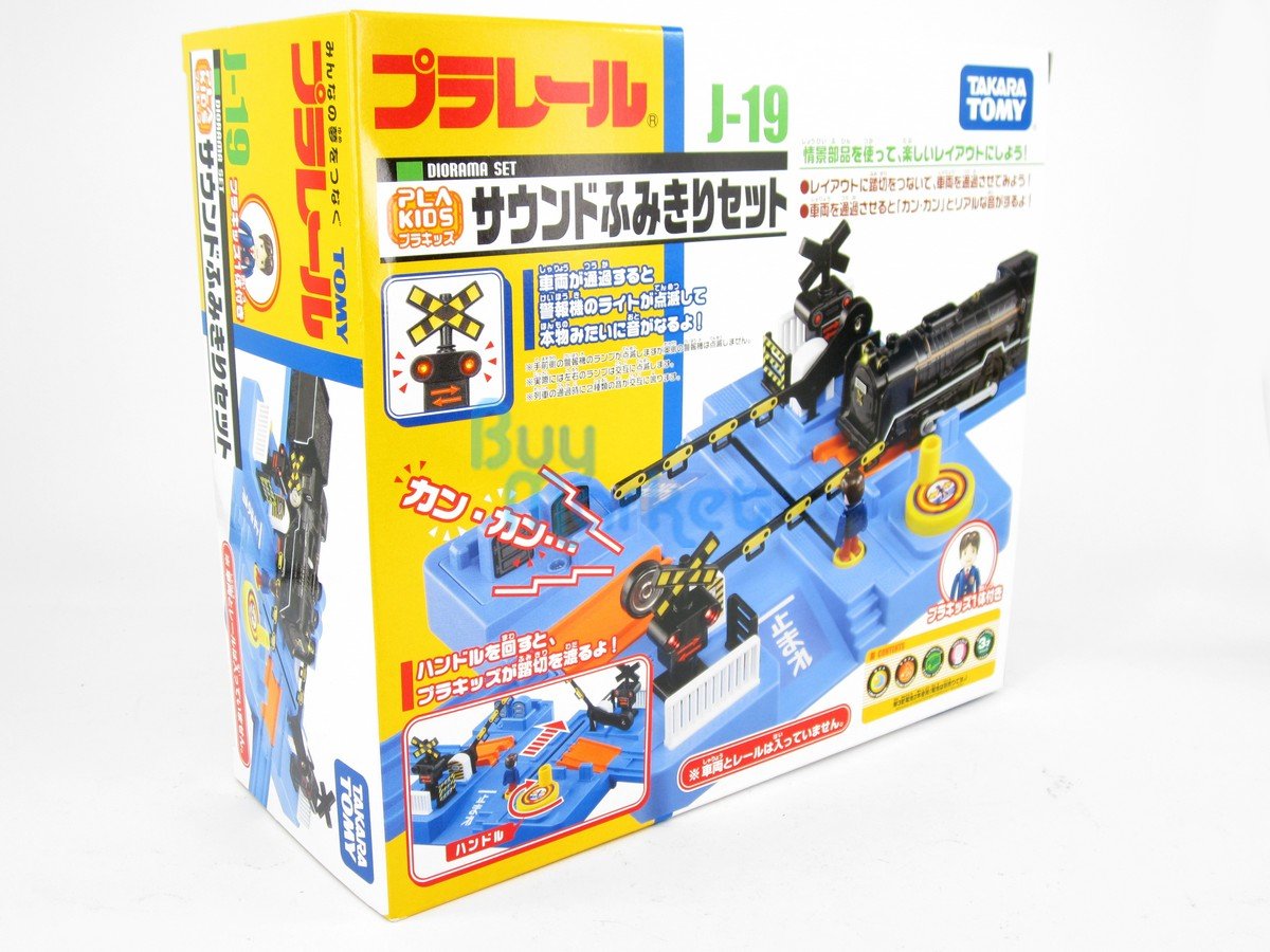 Takara Tomy Plarail Rail Train Accessories J-19 Plakids Sound Crossing Set Toy