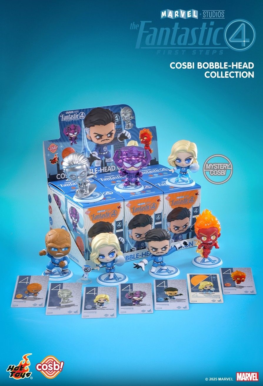 Hot Toys The Fantastic Four: First Steps Cosbi Bobble-Head Collection Full set 6