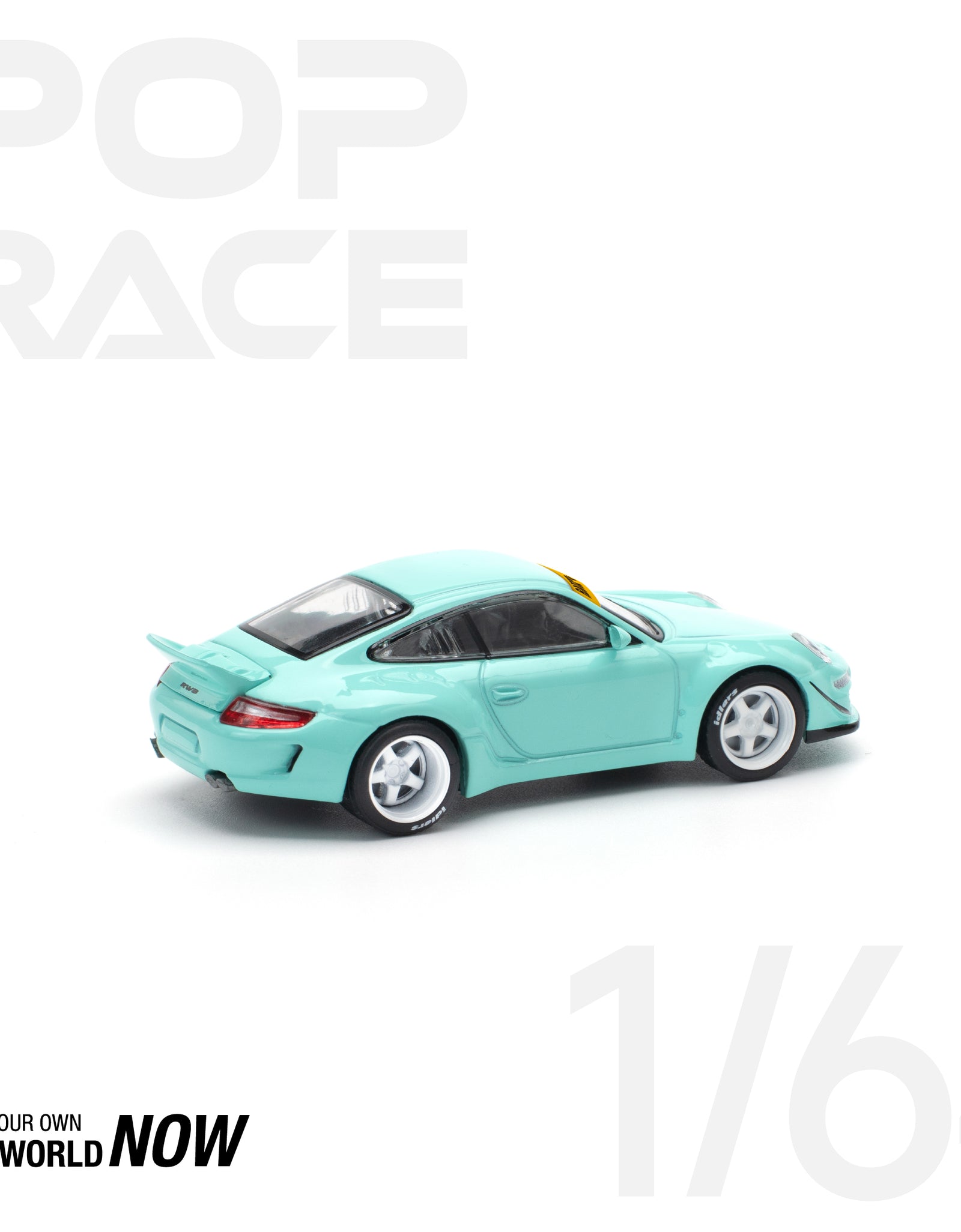 POPRACE 1/64 RWB 997 BLUE Diecast Model Car