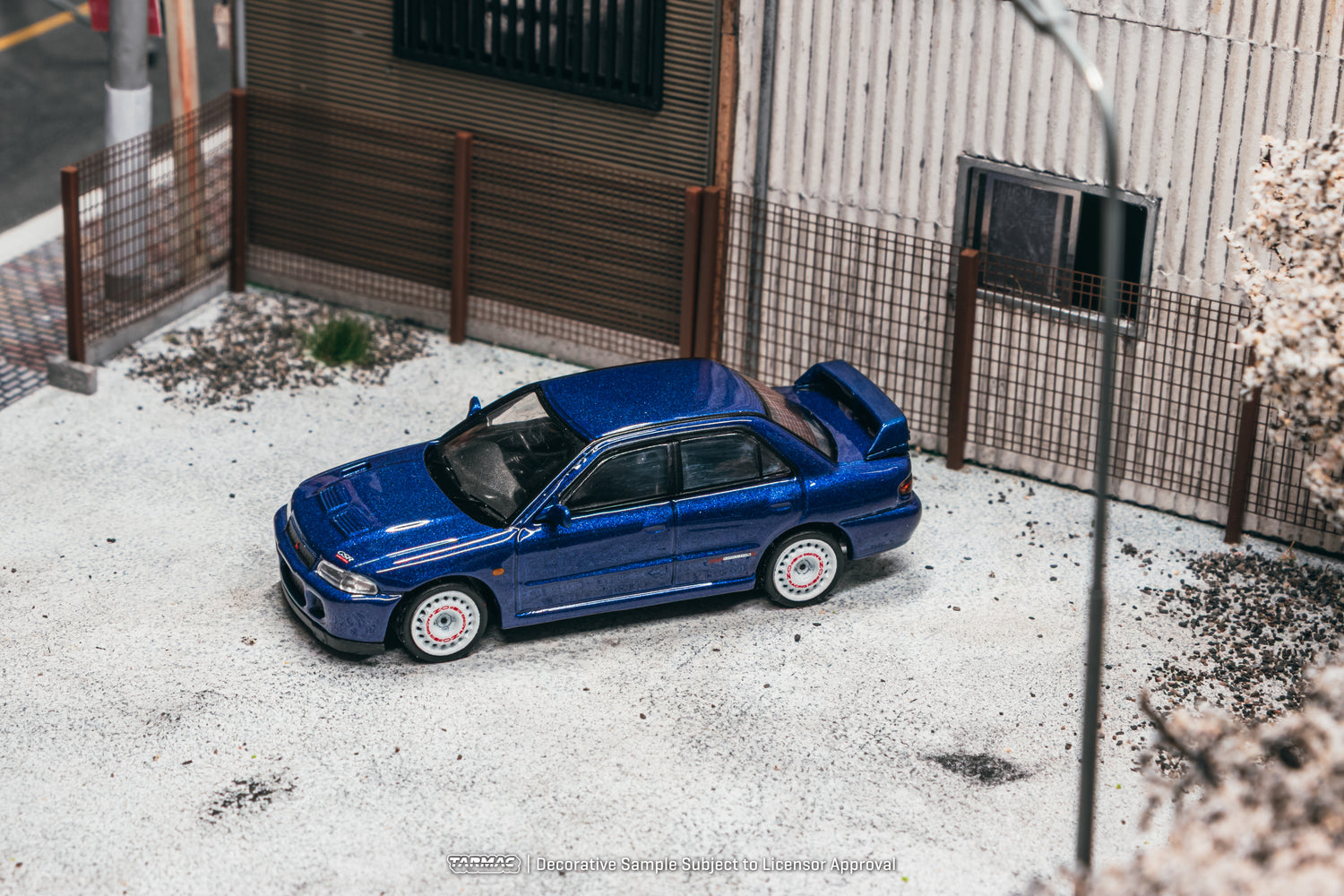 (Pre-order) Tarmac Works Mitsubishi Lancer GSR Evolution II Blue Diecast Model