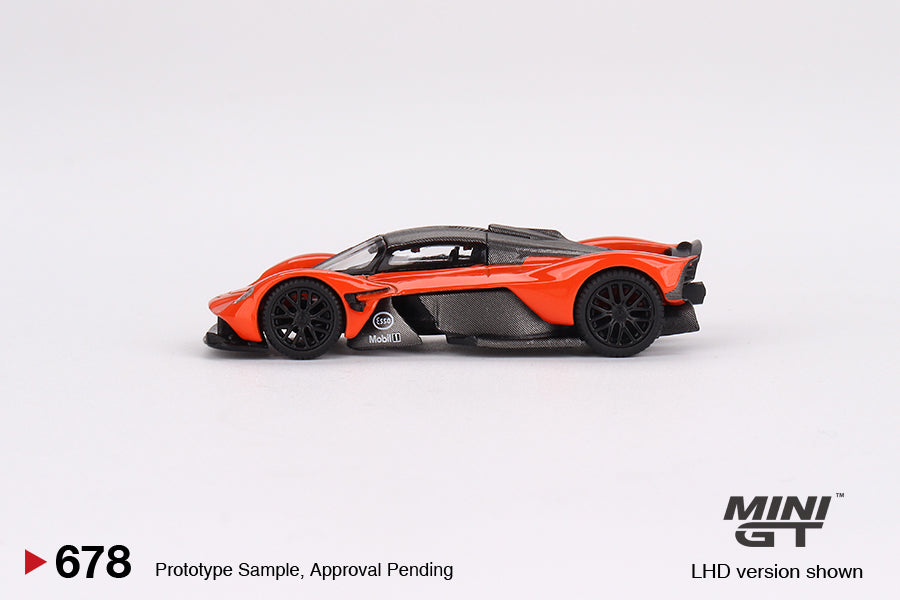 Mini GT #678 1/64 Aston Martin Valkyrie  Maximum Orange Model Car
