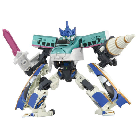 Takara Tomy Shinkansen SGX Shinkalion E5 Hayabusa + E7 Kagayaki Link Combine Set