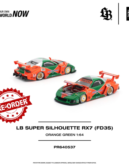 (Pre-order) POPRACE 1/64 - LB SUPER SILHOUETTE RX7 (FD3S) Diecast Model Car