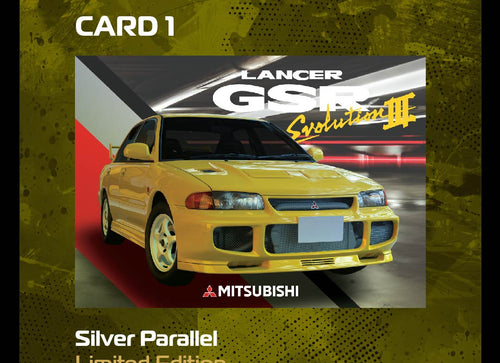 Load image into Gallery viewer, Tarmac Works 1/64 Mitsubishi Lancer GSR Evolution III Yellow Model
