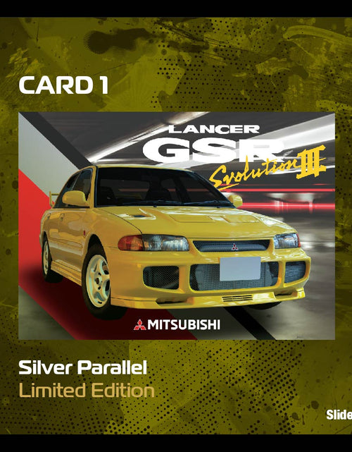 Load image into Gallery viewer, Tarmac Works 1/64 Mitsubishi Lancer GSR Evolution III Yellow Model
