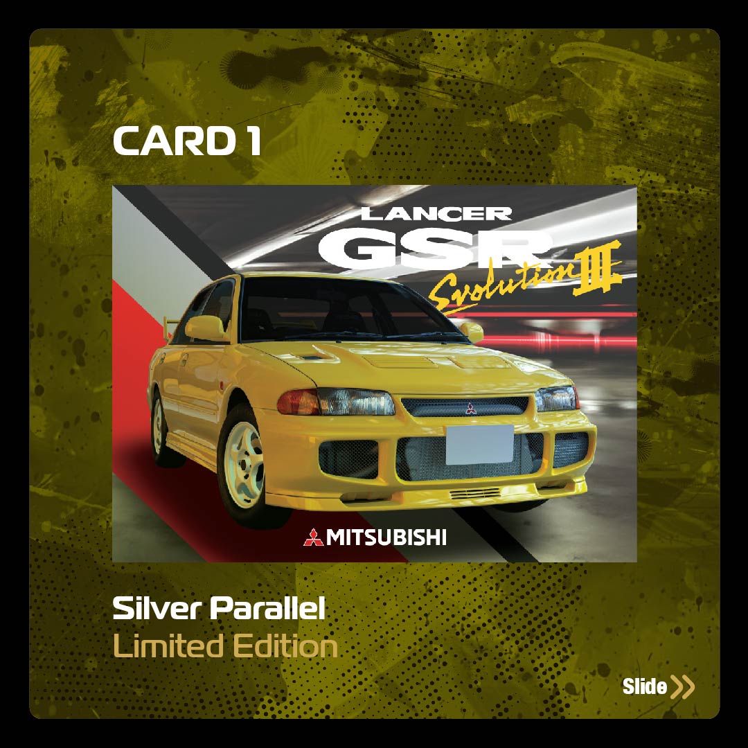 Tarmac Works 1/64 Mitsubishi Lancer GSR Evolution III Yellow Model