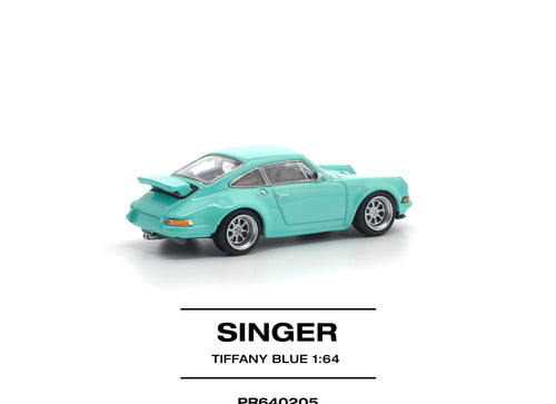 Load image into Gallery viewer, (Pre-order) POPRACE 1/64 SINGER 964  BLUE Diecast Model Car
