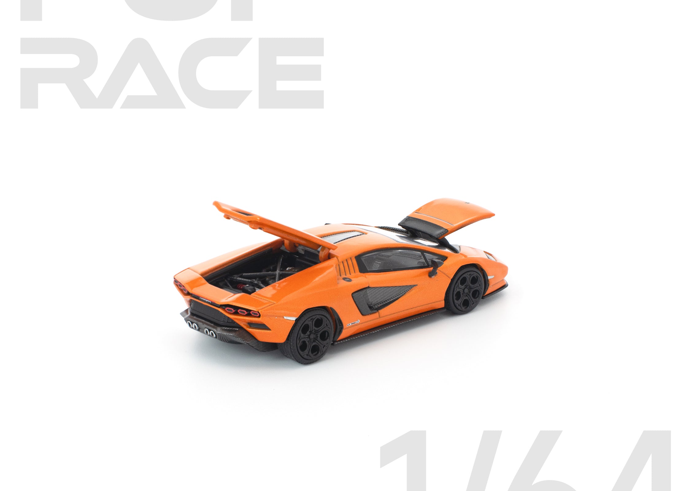 (Pre-order) POPRACE 1/64 LAMBORGHINI COUNTACH LP1 800-4 ARANCIA ATLAS Model Car